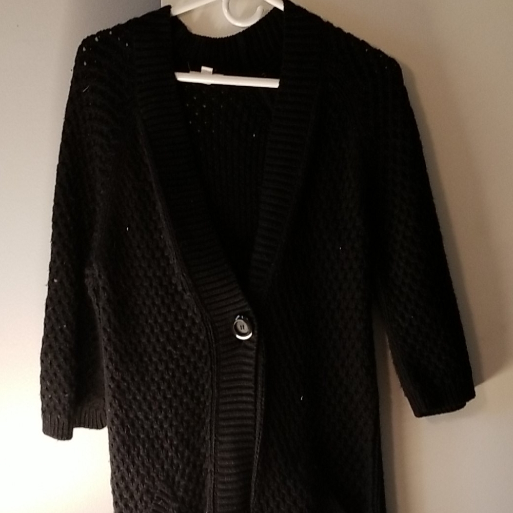 Casion Black knit cardigan